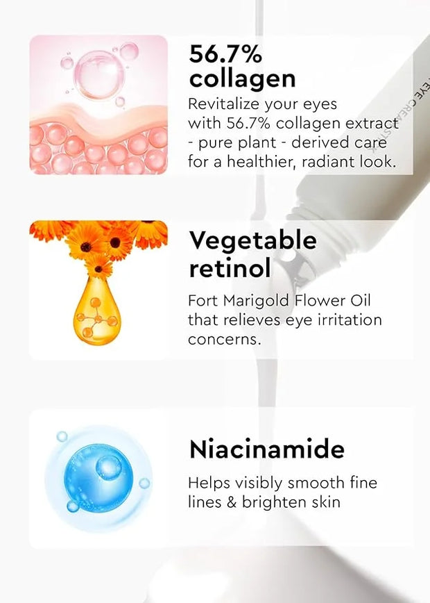 Bewants under eye cream for dark circles, cream stick for puffiness, bags, and wrinkles, Korean skincare solution for tire...