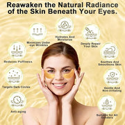 Under Eye Patches (48 Pairs) - 24K Gold Eye Masks Enriched with Abundant Collagen | Diminish Dark Circles and Puffiness | ...