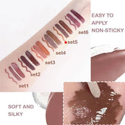 3-in-1Light Nude Brown Matte Lip Stain Kit | Waterproof Lip Liner + Hydrating Matte Lip Gloss + Nourishing Lip Oil | Long ...