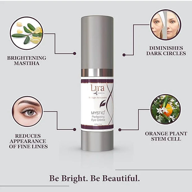 Lira Clinical MYSTIQ Perfecting Eye Cream - Lifting Anti Aging Eye Cream with Collagen Peptides - 0.5 fl oz - Product Image