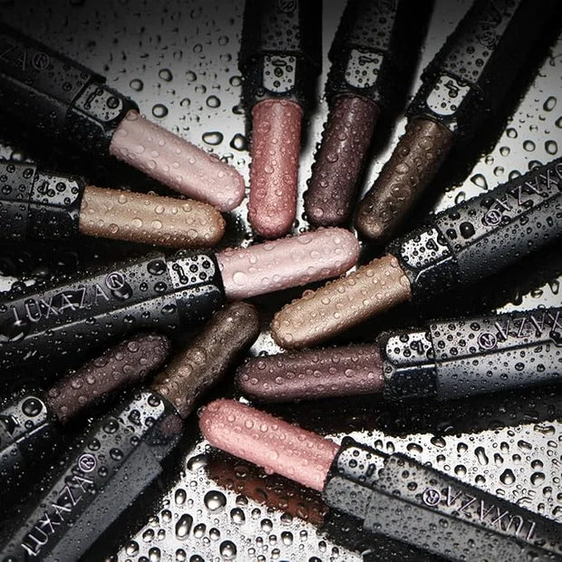 Neutral Eyeshadow Stick Makeup Set, Metallic Shimmer Matte Cream Eye Shadow Eyeliner Brightener Pencil Crayon - Classic 6P...
