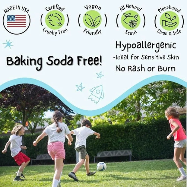 MONA UNSCENTED 100% Natural Deodorant for Kids, Preteens & Teens | Hypoallergenic & Vegan | No Baking Soda, Synthetic Scen...
