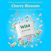 Wild - Refillable Deodorant Variety Pack - Aluminum Free - Scents Include Fresh Cotton & Sea Salt, Cherry Blossom and Coco...