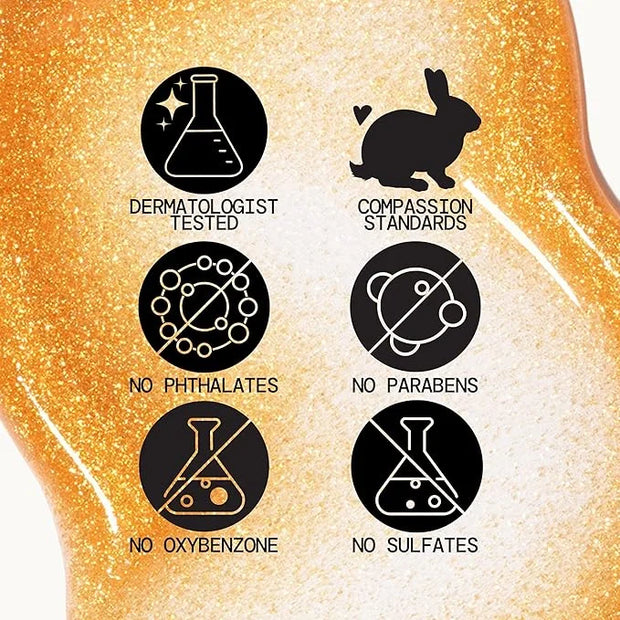 Pacifica Bronzing Body Oil – Crystal Bronze Shimmering Oil for Natural Sun-Kissed Glow, Hydrating Body Illuminator, Vanill...