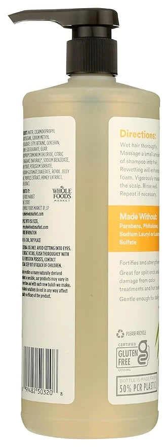 365 by Whole Foods Market, Strength & Vitality Shampoo, Coconut & Honey, 32 Fl Oz - Product Image