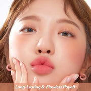 I'M MEME Blusher Palette - Afternoon Tea_Warm FLavor | Soft Pink, Peach, Lavender, 3 Shades Palette, Matte Powder, Face & ...