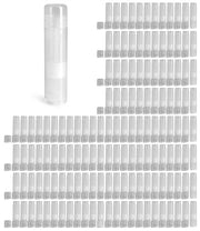 144 Natural Plastic Empty Lip Balm Crafting