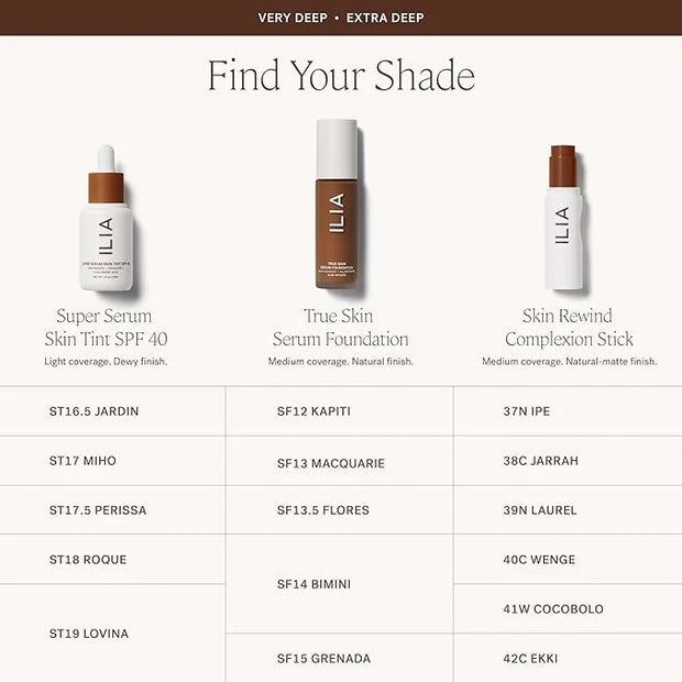 ILIA - Skin Rewind Complexion Stick - Foundation + Concealer + Skincare | Non-Toxic, Vegan, Cruelty-Free, Clean Makeup (38...