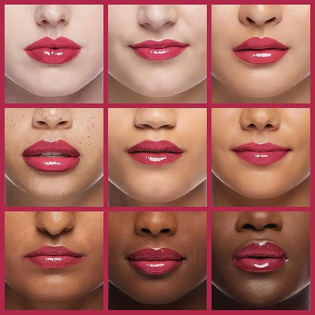 Rimmel Stay Glossy Lip Gloss - Non-Sticky and Lightweight Formula for Lip Color and Shine - 490 Grind Time, .18oz - Produc...