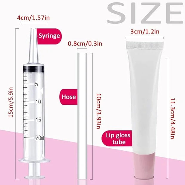 AMORIX 50PCS Lip Gloss Tubes 20ml Pink Cap Lip Gloss Containers Empty Lip Balm Tubes Refillable Cosmetic Squeeze Lipgloss ...