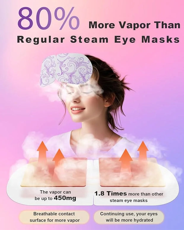 ProCIV FSA/HSA Eligible 20 Packs Steam Eye Masks, Warming Eye Masks for Dark Circles, Disposable Self-heating Hot Eye Mask...