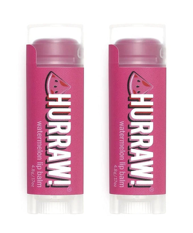 Hurraw! Watermelon Lip Balm, 2 Pack: Palm