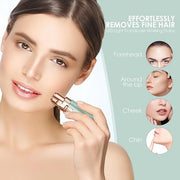 Eyebrow Facial Trimmer: 2 in1 Rechargeable Facial Hair Removal and Eyebrow Shaver - Face Lips Body Painless Facial Razor w...