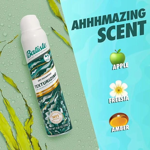 Batiste Texturizing Dry Shampoo, Refresh and Add Grip and Texture for Beachy Tousled Hair, 3.81 oz - Product Image