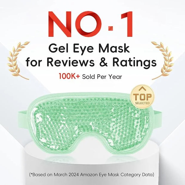 NEWGO Cooling Eye Mask for Puffy Eyes, Cold Eye Mask Eye Ice Pack for After Eyes Surgery, Tension Stress Relief, Itchy Eye...