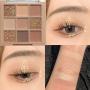 Eyeshadow Palette Makeup- 9 Colors Naked Eyeshadow Palette Matte Shimmer Korean Natural Eye Shadow palettes Highly Pigment...