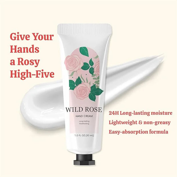 Skin Care Set Muse Lagoon Gift Baskets for Women 5 Pcs Rose Gifts for Her Includes Hand Cream Soap Sponge Shower Gel 355ml...