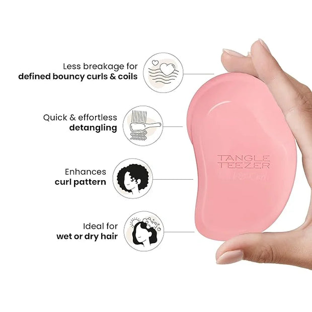 Tangle Teezer Original Detangler Brush, Dry & Wet Hair Brush for Thick & Curly Hair Types, Pink Punch - Product Image