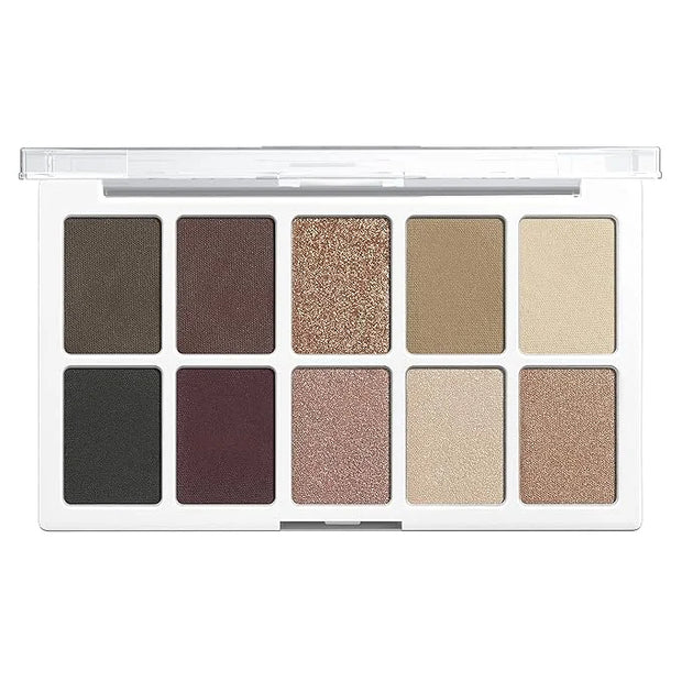 wet n wild Color Icon 10-Pan Eyeshadow Makeup Palette, Brown Nude Awakening, Long Lasting, Shimmer, Metallic, Glittery, Ma...