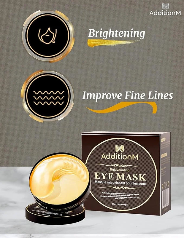 Under Eye Mask (60 Pcs) for Dark Circle & Puffiness Reduction, Valentines gift, Hyaluronate Anti-Wrinkle Gel Patch for Eye...