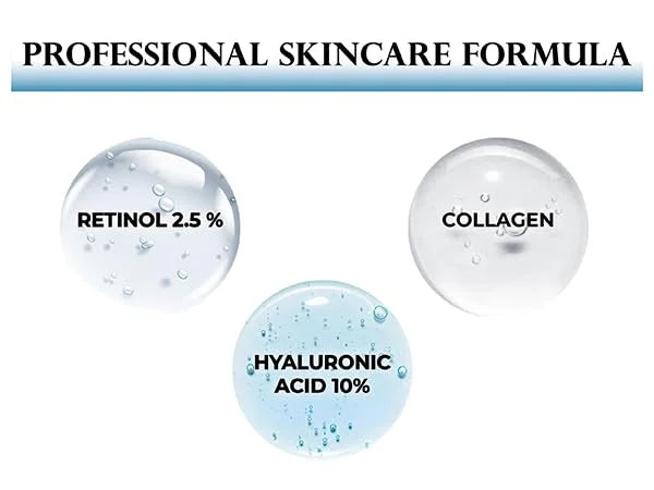 Retinol Cream for Face, Anti Aging Cream - Vitamin E, B5 & Hyaluronic Acid for Skin Care, Anti Wrinkle Face Cream with Col...