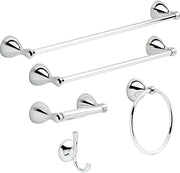Delta Foundations (1-Pack) Hand Towel Holder Polished Chrome Towel Racks for Bathroom Wall Round Towel Ring Holder for Bat...