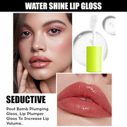 4 Colors Lip Oil Lip Glaze, Hydrating Lip Glow Oil Big Brush Head Shiny Moisturizing Lip Gloss, Long Lasting Non-sticky Fr...