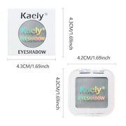 Kaely Pressed Single Eyeshadow Makeup, Smoky Gray Matte Highly Pigmented Monochrome Eye Shadow Palette, Waterproof Neutral...
