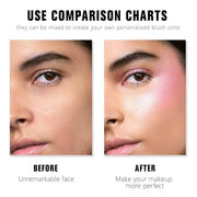 Dual Powder Matte Blush Palette – Soft Pink & Rosy – Matte Finish, Buildable Long Lasting Face Blush Makeup,Lightweight, V...