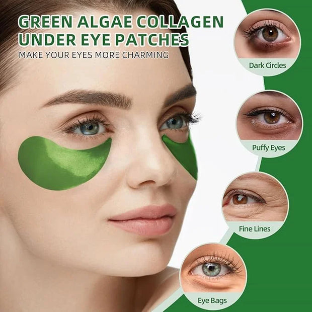 Under Eye Patches - Seaweed Essence Eye Mask for Puffy Eyes/Dark Circles/Collagen Eye Care Relieves Pressure and Reduces W...