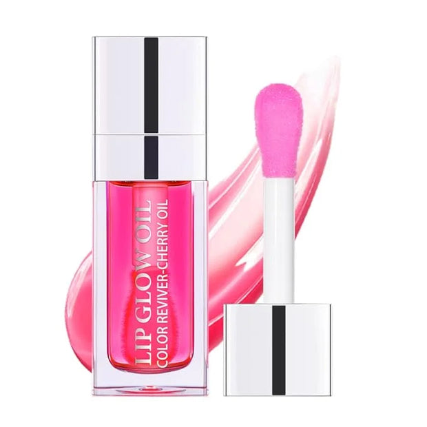 Hydrating Lip Glow Oil, Plumping Lip Gloss, Moisturizing Lip Oil Gloss, Transparent Moisturizing Lip Balm, Natural Lip Plu...