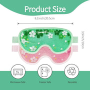 ZNCUETD Ice Eye Mask Gel - 2 Packs Reusable Cold Compress for Dark Circles, Puffiness, Dry Eyes, Migraine, Stress Relief -...