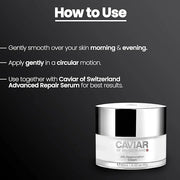 Caviar Face Moisturizer Regenerate Cream - Anti Aging Cream for Aging Spots, Facial Treatment with Hyaluronic Acid & Resve...