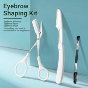 TsMADDTs Tweezers for Women, 8 in 1 Eyebrow Kit with Tweezers, Trimmer, Scissor, Razor, Brush with Travel Bag, Eyebrow Sha...