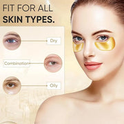 100Pcs/50Pairs Under Eye Patches Gold for Dark Circles, Puffy Eyes, and Wrinkles, 24K Gold Eye Mask for Face, Eye Cream fo...