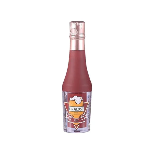 Nude Tined Long Lasting Matte Lipgloss in Bottle Shape Container (04) - Product Image
