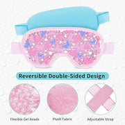 Bundle of CONBELLA Cold Face Eye Masks Ice Face Mask Hot Cold Compress and 2PCS Cooling Eye Mask Gel Eye Mask - Product Image