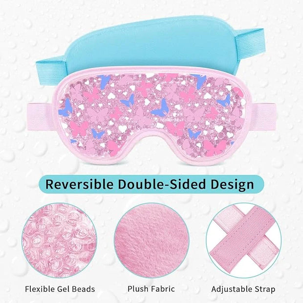 Bundle of CONBELLA Cold Face Eye Masks Ice Face Mask Hot Cold Compress and 2PCS Cooling Eye Mask Gel Eye Mask - Product Image