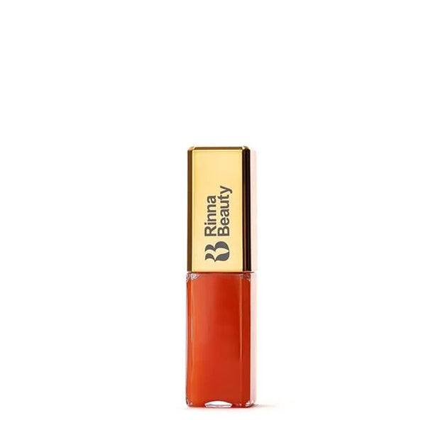 Rinna Beauty Larger Than Life Lip Plumping Oil Gloss with Plumping Peptide, Sunset - Product Image