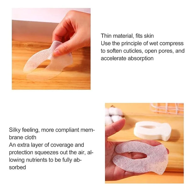 Eye Compressed Paper Sheet, U Shape Cotton Disposable Under Eye Sheet 200pcs, Eye Compressed Sheet, Soft for SPA - Product...