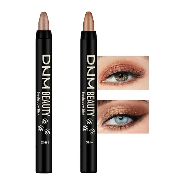 Kaely 2Pcs Cream Eyeshadow Stick Set for Eyes,Rose Gold & Beige Gold Shimmer Pen,Eye Brightener Halloween Makeup,sombras p...