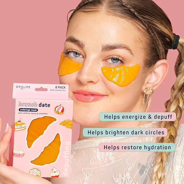 SpaLife BRUNCH DATE UNDEREYE MASK & PIMPLE PATCH DUO – Hydrogel Undereye Patches for Dark Circles & Puffy Eyes – Hydrocoll...