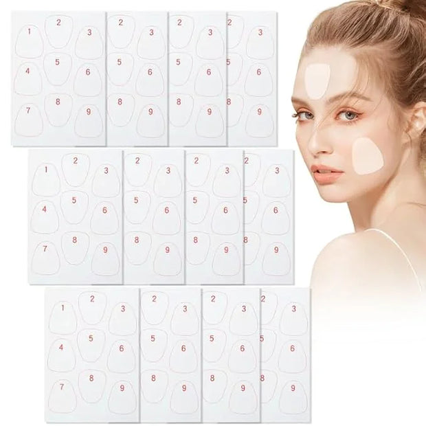 108PCS Smile Line Wrinkle Patches, Facial Frown Crows Feet Wrinkle Patches - Product Image