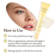 Honey Bee Collagen Fine Line Firming Eye Cream for Puffiness and Bags Under Eyes w/Vitamin C, 4 Peptides & Niacinamide | B...