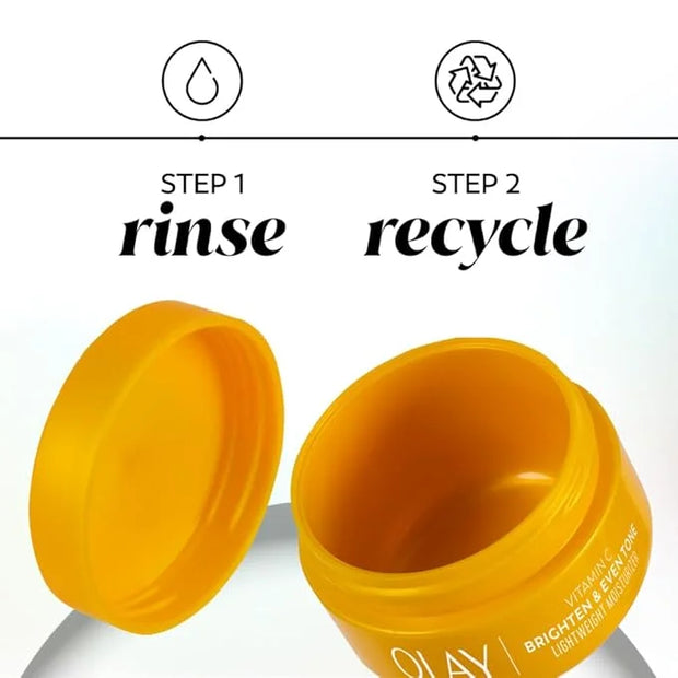 Olay Bright & Even Vitamin C with Lactic Acid Face Moisturizer, 2 oz Lightweight Brightening Face Cream for Uneven Skin To...