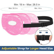 BeeVines Gel Eye Mask, 2 Pack XL Jumbo Size Cooling Ice Masks for Puffy Eyes for Men & Women, Cold & Warm Compress for Pos...