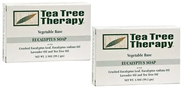 Tea Tree Therapy Vegetable Base Bar Soap, Eucalyptus, 2 count - Product Image