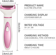 Electric Razor for Women, Bikini Trimmer Womens Shaver for Face Nose Eyebrow Body Leg Pubic Underarm Arm Ladies Rechargeab...