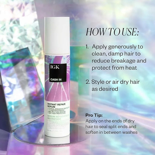 IGK Cash In Instant Repair Serum 50 ml / 1.7 oz - Product Image
