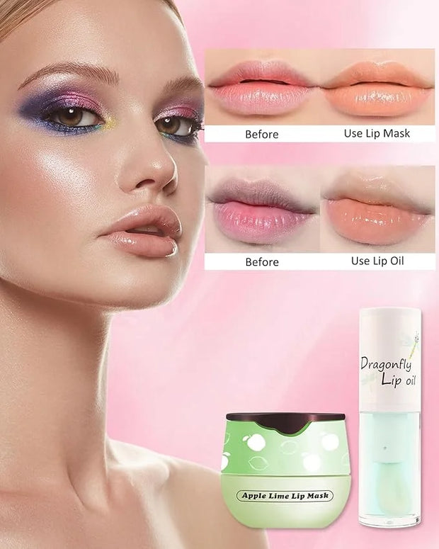 2Pcs Apple Lime Lip Bee Balm labios